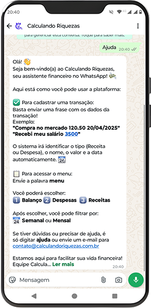 Conheça as funcionalidades da Calculando Riquezas